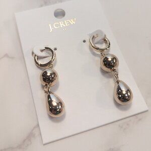 J. Crew Factory Gold Teardrop Earrings
